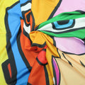 Big Vector Faces Multicolored Crepe Polyester Fabric - Rex Fabrics