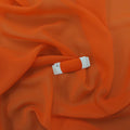 Silk Georgette Chiffon Fabric 54" Orange Solid 10mm 100% Silk - Rex Fabrics