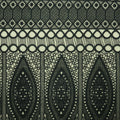 Black Abstract Embroidered Guipure Fabric - Rex Fabrics