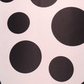 Black Circles on White Printed Polyester Mikado Fabric - Rex Fabrics