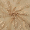 Nude Floral Embroidered Tulle Fabric - Rex Fabrics