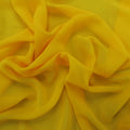 Silk Georgette Chiffon Fabric 54" Yellow Solid 10mm 100% Silk - Rex Fabrics