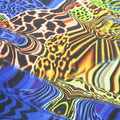 Multicolored Animal Print Charmeuse Polyester Fabric - Rex Fabrics