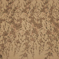 Nude with Brown Embroidered Floral Fabric - Rex Fabrics