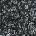 Black Sequined and Floral Embroidered Tulle Fabric - Rex Fabrics