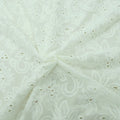 Light Ivory Floral Embroidered Guipure Lace - Rex Fabrics