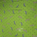 Olive Green Background with Tiger Prints Polyester Fabric - Rex Fabrics