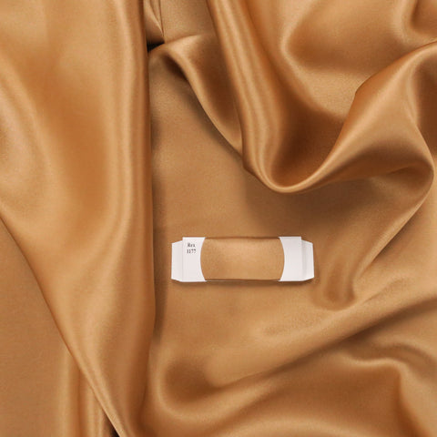 Silk Charmeuse Fabric Bronze Solid 54" 19mm - Rex Fabrics