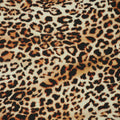 Dark Cheetah Abstract Charmeuse Polyester Fabric - Rex Fabrics