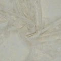 White Sequined Embroidered Tulle Fabric - Rex Fabrics