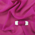 Silk Georgette Chiffon Fabric 54" Magenta Solid 10mm 100% Silk - Rex Fabrics