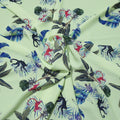Ivory Background with Monkey and Leave Prints Polyester Fabric - Rex Fabrics