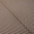 Ivory and Black Striped Loro Piana Pecora Nera Suiting Fabric - Rex Fabrics