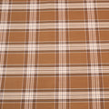 Light Brown Glen Check Wool Amadeus 365 Dormeuil Fabric - Rex Fabrics