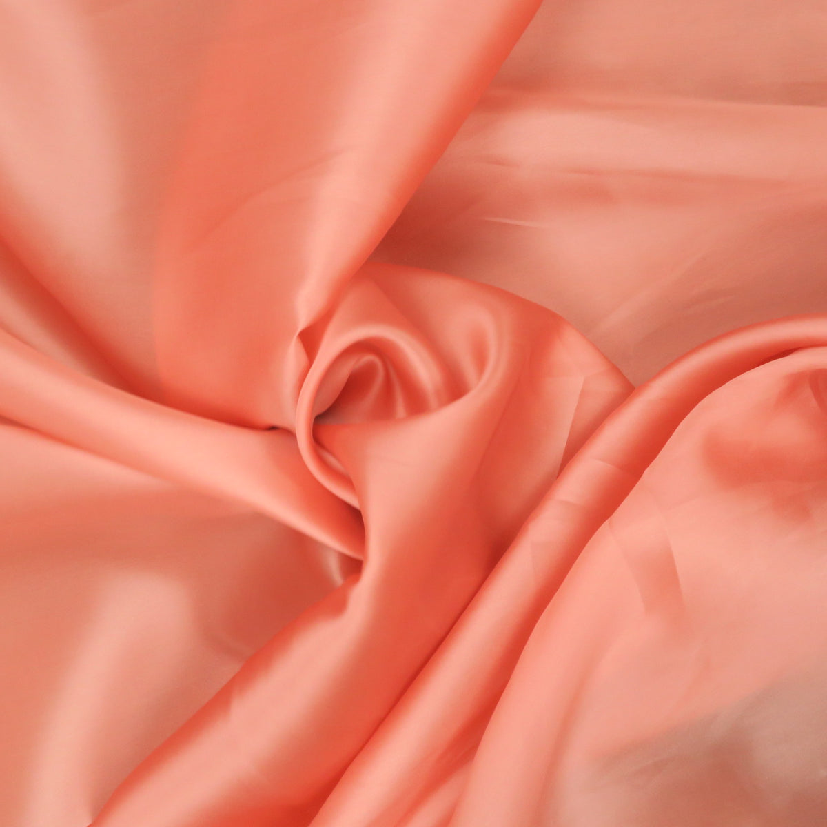 Solid Rose Gold Silk Satin Organza Fabric 54" 12mm Rex Fabrics