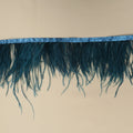 Deep Blue Ostrich Feather Trim 2 PLY - Rex Fabrics