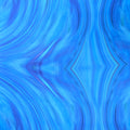 Blue Abstract on White Background Charmeuse Polyester Fabric - Rex Fabrics