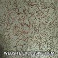 Light Brown Metallic Background with Bronze Abstract Textured Brocade Fabric - Rex Fabrics
