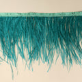 Teal Ostrich Feather Trim 2 PLY - Rex Fabrics