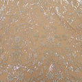 White Floral Bugle Beads Embroidered Tulle Fabric - Rex Fabrics