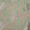 Blush Background with Blush Metallic Textured Embroidered Organza Fabric - Rex Fabrics