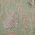 Blush Background with Blush Metallic Textured Embroidered Organza Fabric - Rex Fabrics