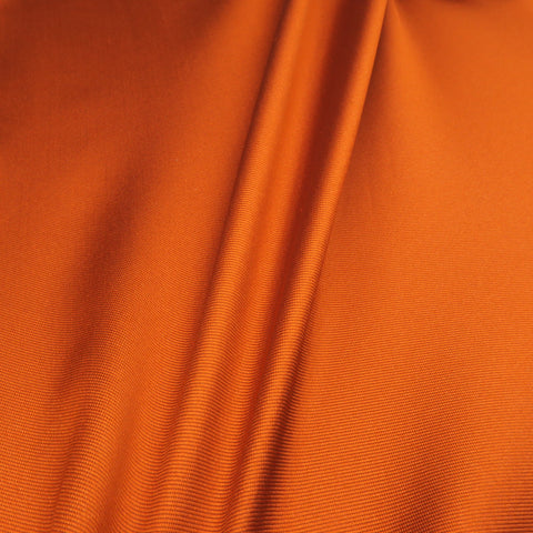 Orange Solid Silk Mikado Fabric - Rex Fabrics