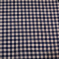 White and Blue Check Superfine Australian Wool Ermenegildo Zegna Cloth Suiting Fabric - Rex Fabrics