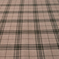 Light Gray Glen Check Loro Piana Wool Fabric - Rex Fabrics