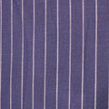 Navy with White Stripes Superfine Australian Wool Ermenegildo Zegna Cloth Suiting Fabric - Rex Fabrics