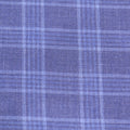 Blue Plaid Superfine Australian Wool Ermenegildo Zegna Cloth Suiting Fabric - Rex Fabrics