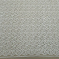Ivory Sequins Abstract Embroidered Guipure Lace Fabric - Rex Fabrics