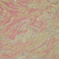 Pink, Gold and Cream Abstract Textured Brocade Fabric - Rex Fabrics