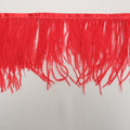 Tomato Red Ostrich Feather Trim 2 PLY - Rex Fabrics