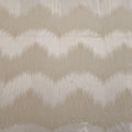 White Abstract Embroidered Tulle Fabric - Rex Fabrics