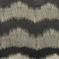 Black Abstract Embroidered Tulle Fabric - Rex Fabrics
