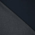 Navy and Grey Double Faced Textured Emenegildo Zegna Blend Suiting Fabric - Rex Fabrics