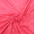 Fuchsia Floral with Eyelet Embroidered Cotton Lace - Rex Fabrics