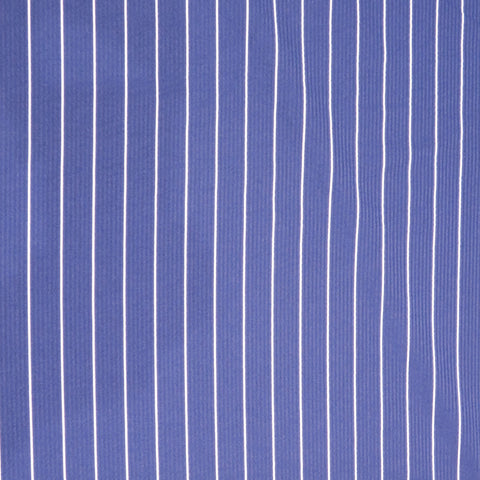 Blue with White Stripes Seersucker Ermenegildo Zegna Cloth Suiting Fabric - Rex Fabrics