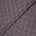 Dark Grey Plaid Voyage Wool Dormeuil Fabric - Rex Fabrics
