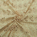 Nude Floral with Eyelet Embroidered Cotton Lace - Rex Fabrics