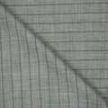 Light Grey and Brown Pinstripe Emenegildo Zegna Blend Suiting Fabric - Rex Fabrics