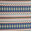Blue, Green and Red Abstract Printed Jersey Stretch Fabric - Rex Fabrics