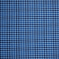 Navy Blue and Blue Gingham Ariston Wool, Silk and Linen Blend Fabric - Rex Fabrics