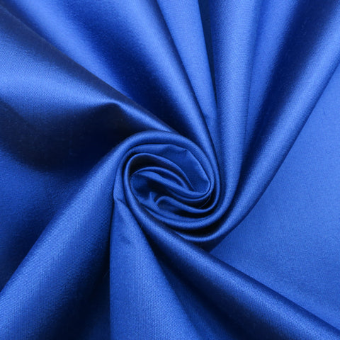 Royal Blue Silk and Wool Woven Fabric - Rex Fabrics