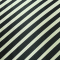 Black Stripes on an Ivory Background Printed Silk Charmeuse Fabric - Rex Fabrics