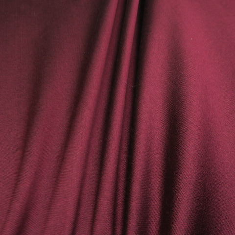 Wine Purple Silk and Wool Woven Fabric - Rex Fabrics