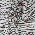 Christian Lacroix on a White Background Printed Jersey Stretch Fabric - Rex Fabrics