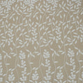 White Embroidered Leaves Tulle Fabric - Rex Fabrics