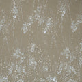 White Sequined and Beaded Embroidered Tulle Fabric - Rex Fabrics